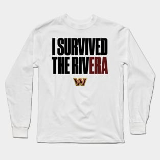 I Survived the Rivera Black Text Long Sleeve T-Shirt